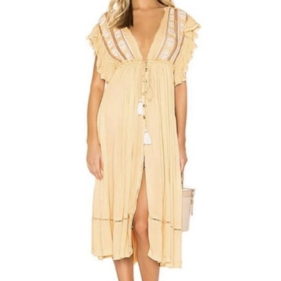 Free People Will Wait For You Boho Dress S - Picture 3 of 7